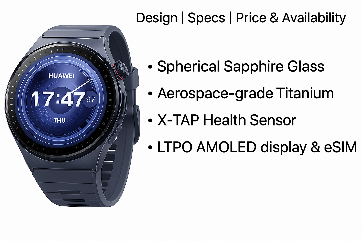 New Huawei Watch 5 – Premium Design, Specs, Price & Availability