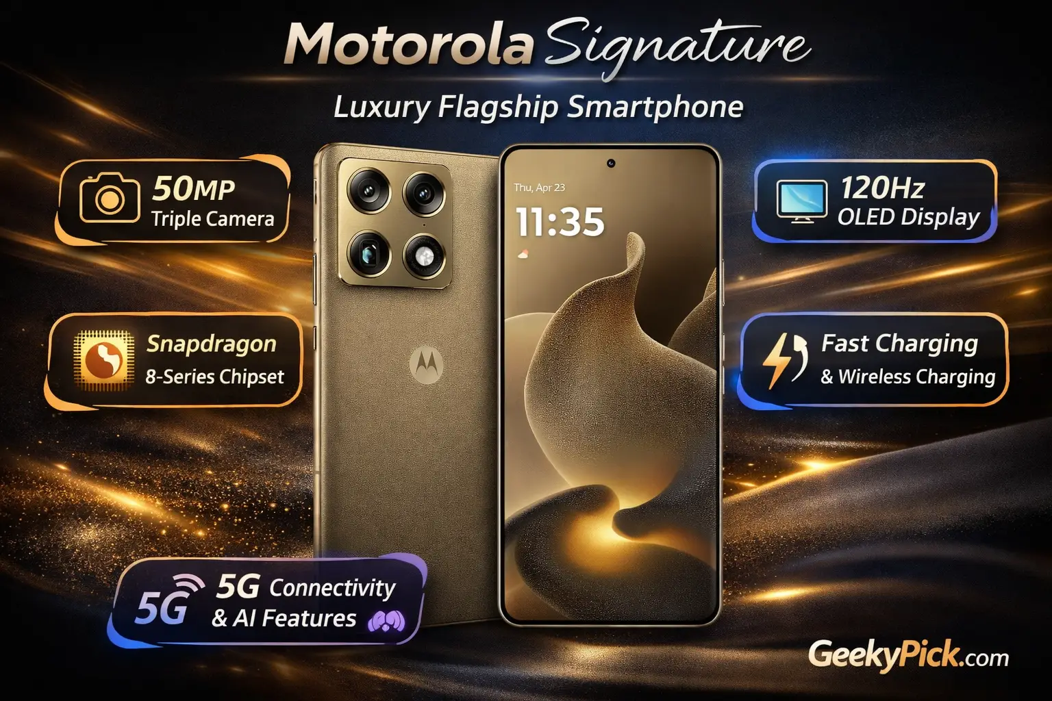 Motorola Signature Smartphone: Luxury Design, Features, Price & Launch Details